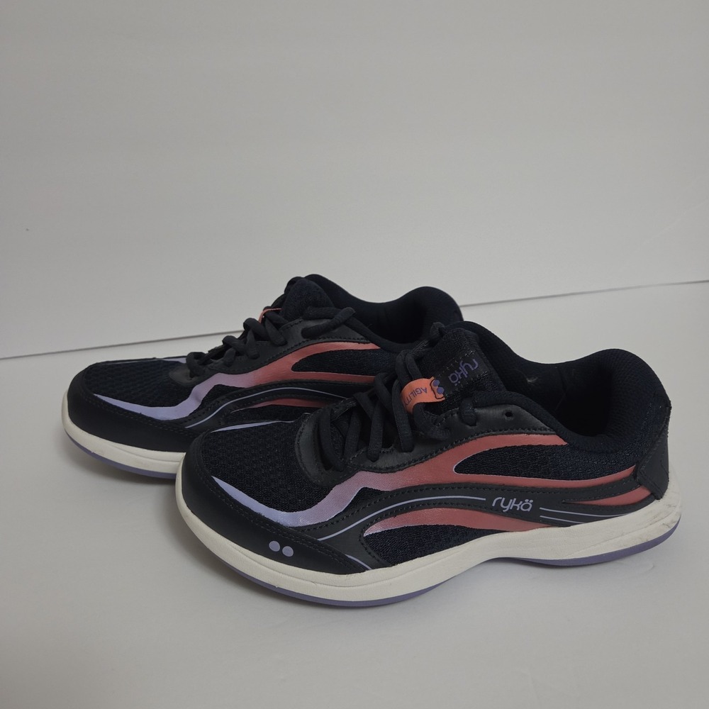 Ryka Agility Womens 7M Navy Pink Purple Athletic Sneakers Cushioning Sport Track